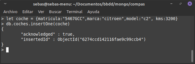 Inserció amb variable